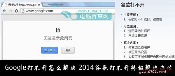 Google打不开怎么解决 2014谷歌打不开终极解决办法