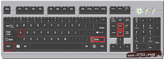 全选的快捷键是什么?全选快捷键