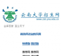 ���ϴ�ѧ������zsb.ynu.edu.cn